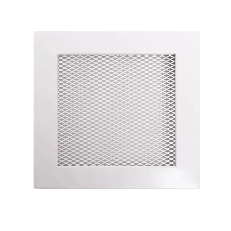 Kamīna režģis Hearth x 17 cm x 17 cm, tērauds, balta krās.