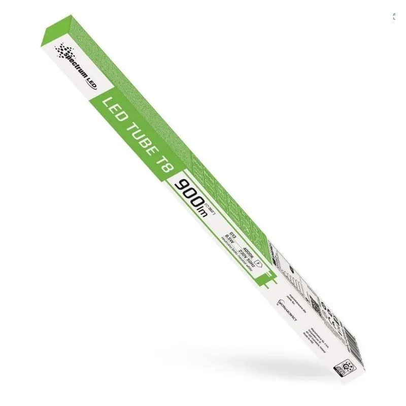Lemputė Spectrum LED, T8, 4000 °K, G13, 8.5 W, 900 lm