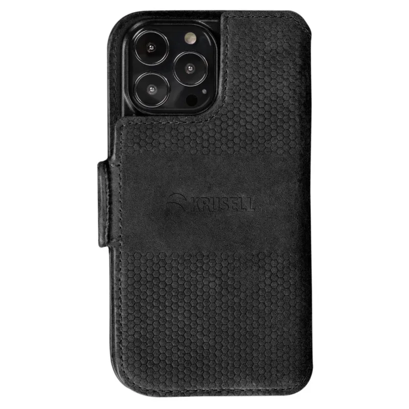 Krusell Leather PhoneWallet Apple iPhone 13 Pro Max black ,62396,