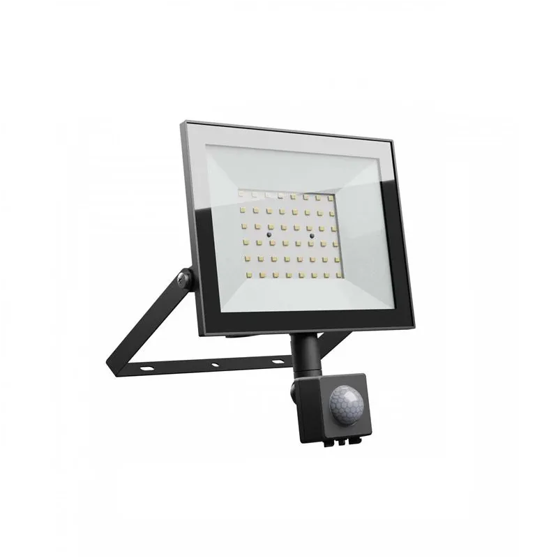 Prožektors ar kustības sensoru, stiprināms gan pie griestiem, gan sienas Spectrum, 4300 lm, 4000 °K, IP44, melna