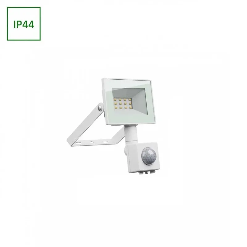 Prožektors ar kustības sensoru, stiprināms gan pie griestiem, gan sienas Spectrum, 750 lm, 4000 °K, IP44, balta