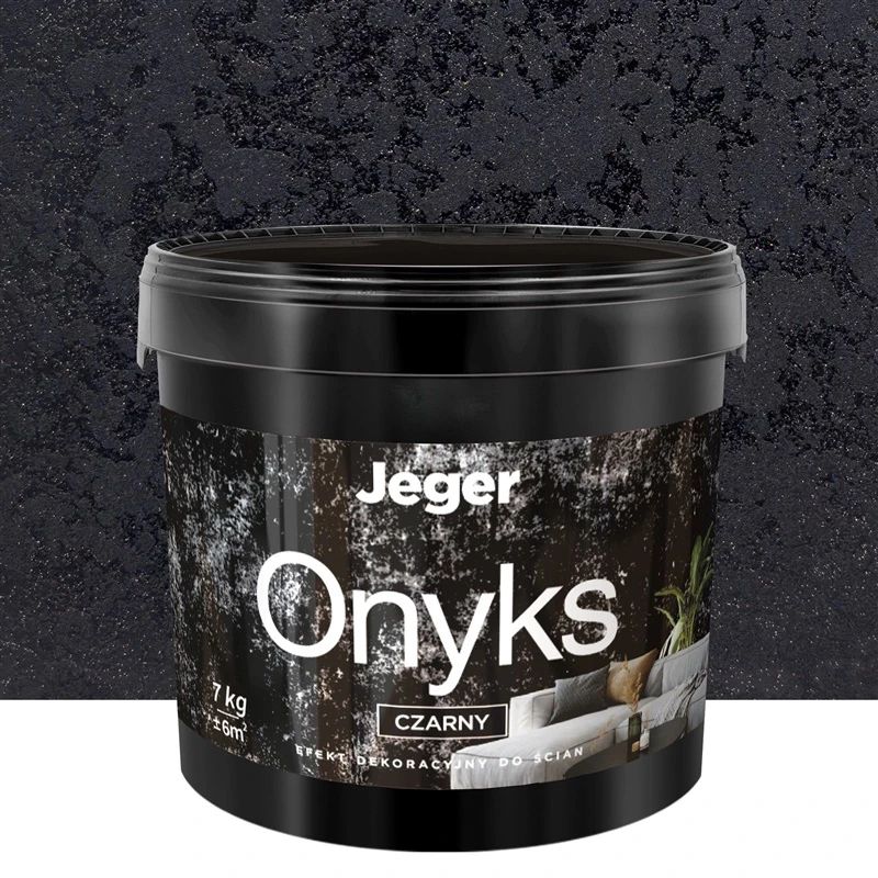 Dekoratīvais apmetums Jeger Onyks Black 7 kg