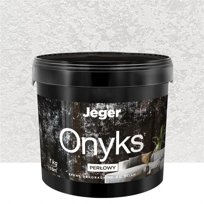 Dekoratīvais apmetums, sienas Jeger Onyks Pearl, pearl, 7 kg