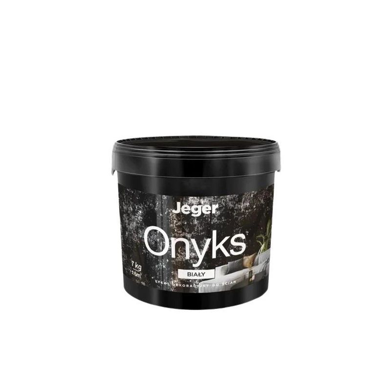 Dekoratīvais apmetums Jeger Onyks White 7 kg