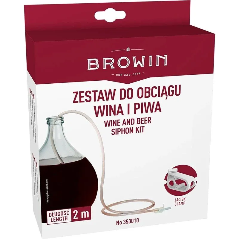 Vīna pārvades šļūtene Biowin WBG-353010, 11 mm, caurspīdīga krās.