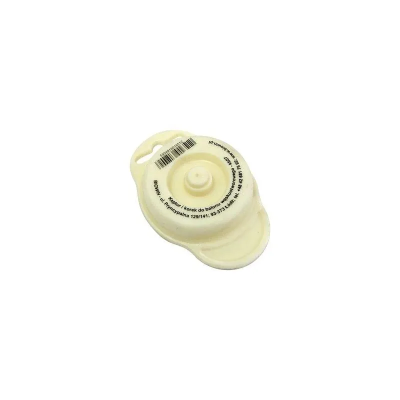 Pudeles korķis Biowin KB57, 57 mm, balta krās.