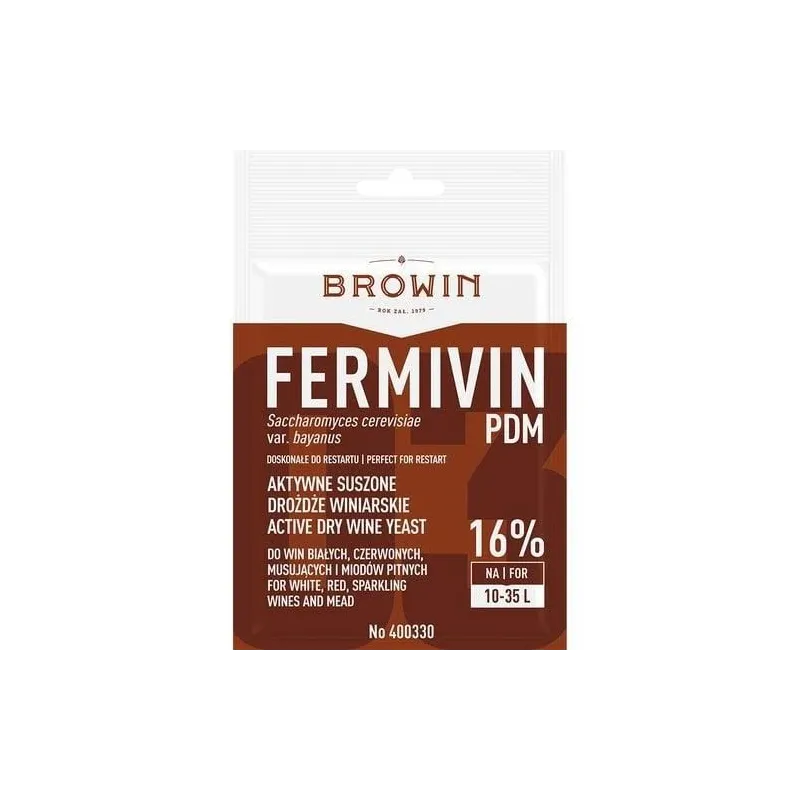 Fermentācijas piedeva, uztura vīna raugs Biowin DRPDM-400330, zila krās.