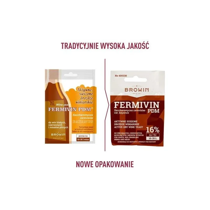 Fermentācijas piedeva, uztura vīna raugs Biowin DRPDM-400330, zila krās.