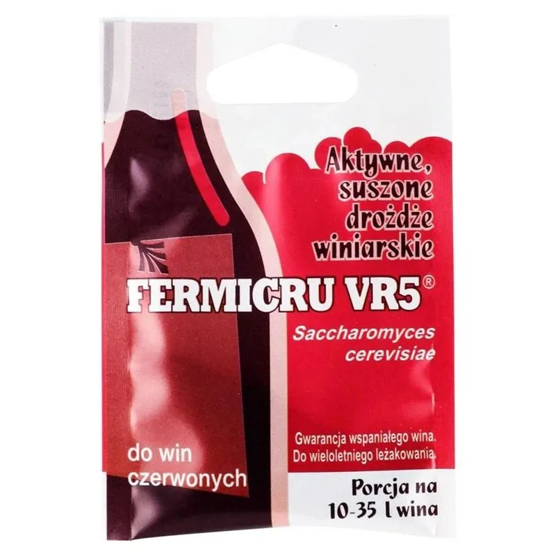 Fermentavimo priedas, maistinės vyno mielės Biowin DRVR5-400350, raudona sp.