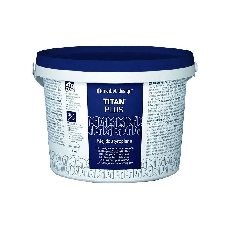Liim laekatted Marbet Titan plus, 1 kg, valge v.