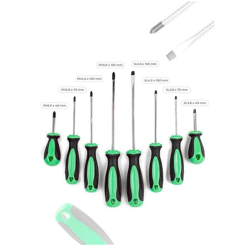 Skrūvgriežu komplekts WMC Tools, 15 cm, 8 gab.