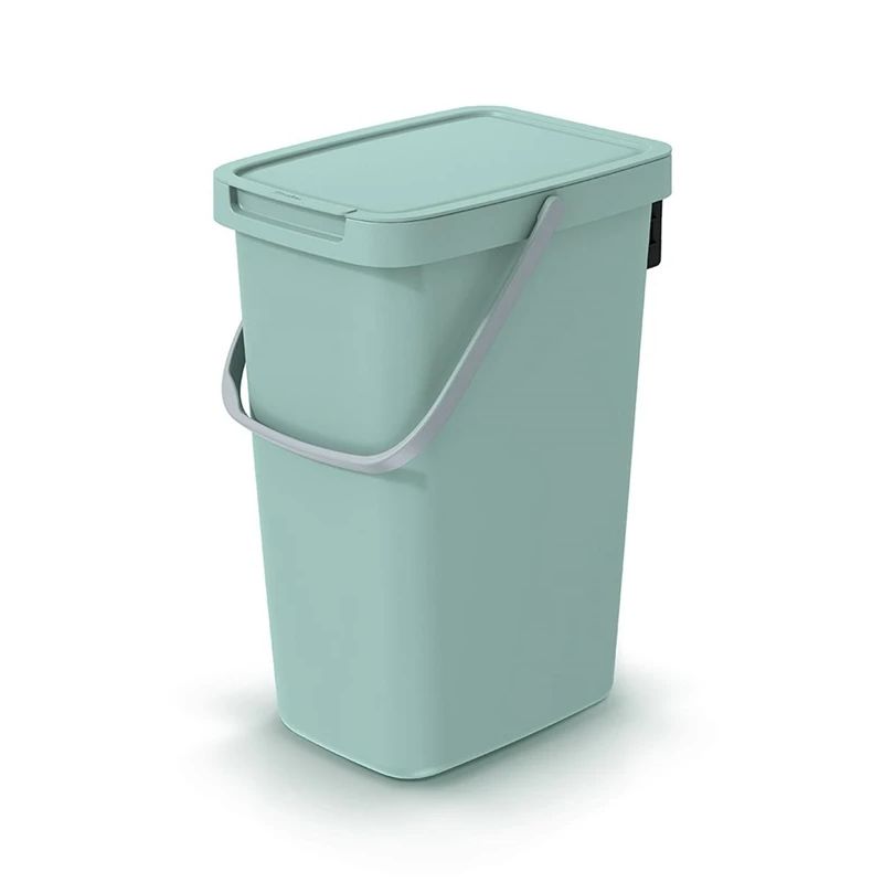 Waste bin sofrt green 12l