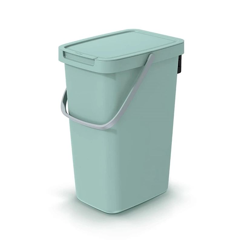 Waste bin sofrt green 12l