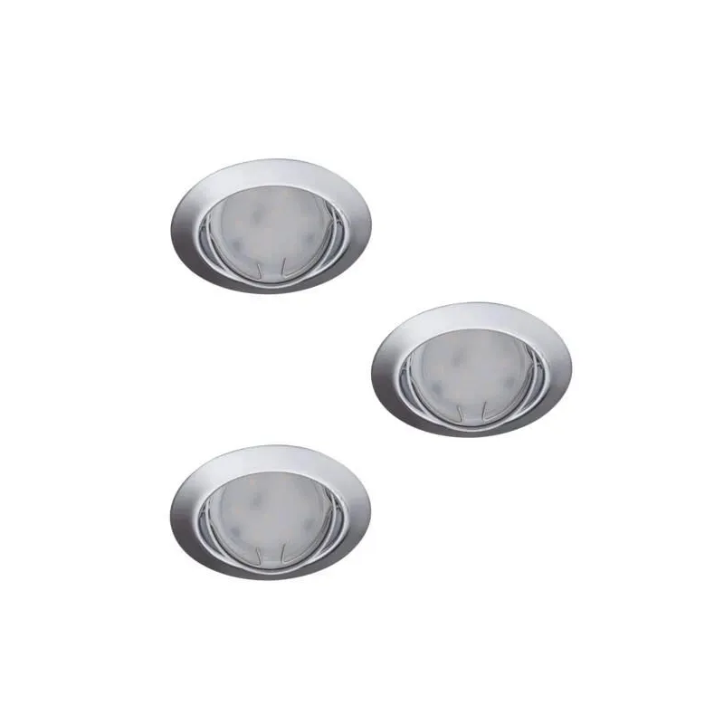 Lampa padziļinājums Kanlux Tribis 23847, GU10, pelēka krās., 3 gab. x 10 W