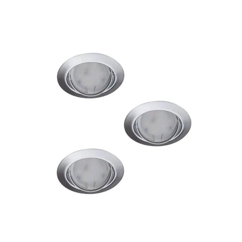 Lampa padziļinājums Kanlux Tribis 23847, GU10, pelēka krās., 3 gab. x 10 W