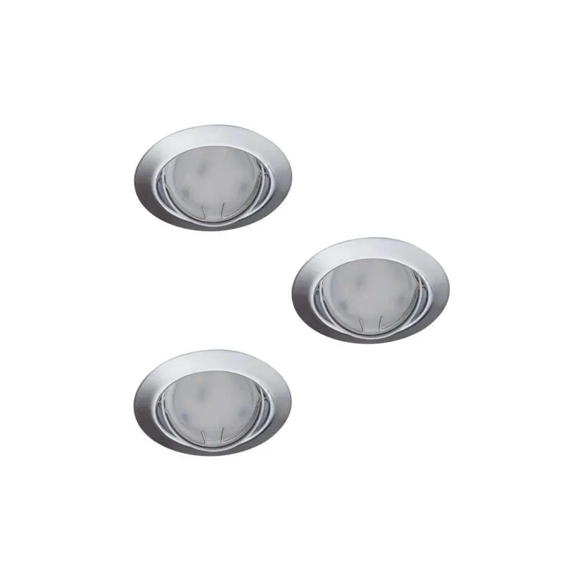 Lampa padziļinājums Kanlux Tribis 23847, GU10, pelēka krās., 3 gab. x 10 W