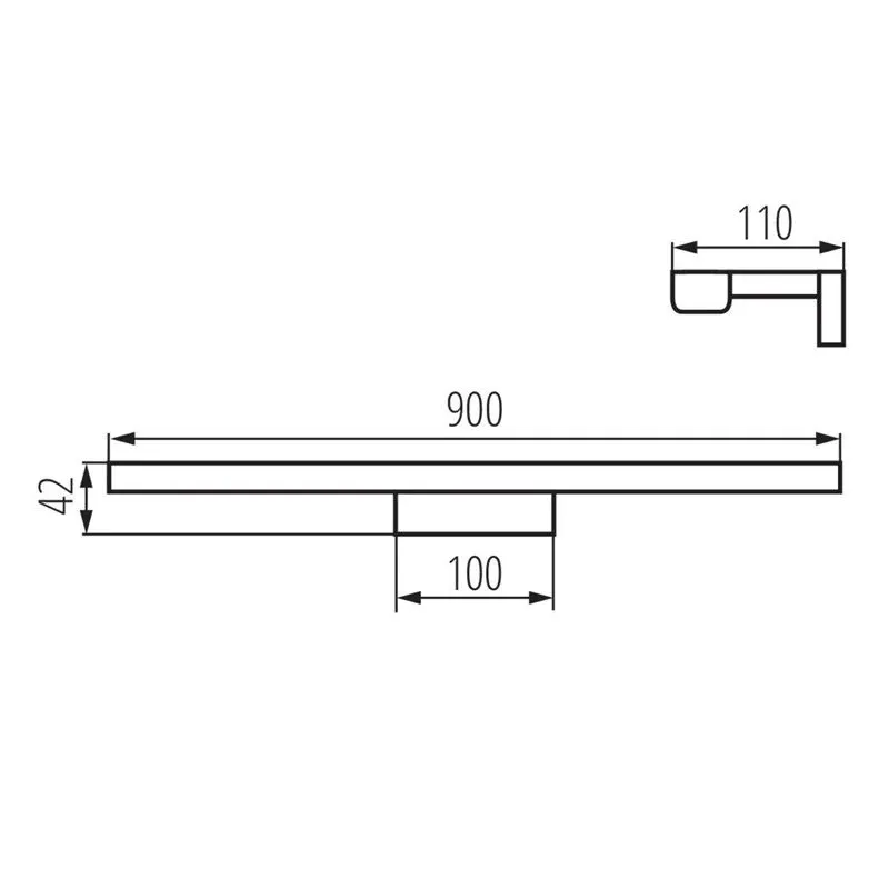 Lampa paredzēts attēliem-spoguļiem Kanlux Asten 26682, LED, 4000 °K, 1 x 15 W
