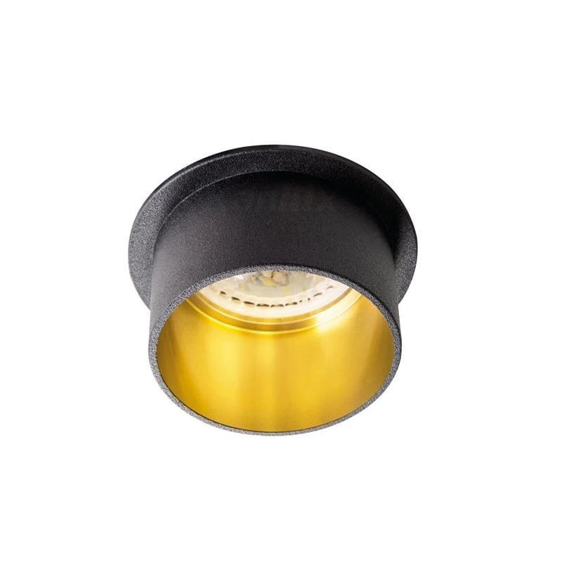 Iebūvēta lampa Kanlux Spag S. 35W. GU10. melna-dzeltena