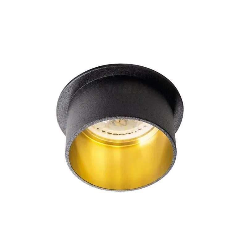 Lampa padziļinājums Kanlux Spag S, GU10, melna krās.-dzeltena krās.