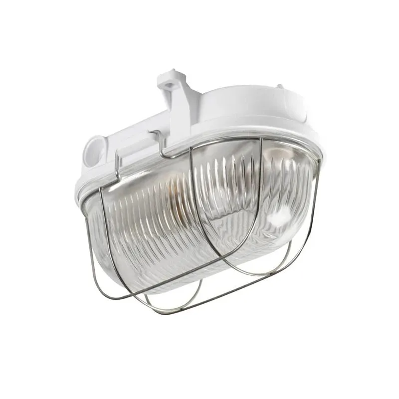 Lubinis lauko šviestuvas Kanlux Hermi, 100W, E27, IP54, balta sp., 11 cm x 12.4 cm