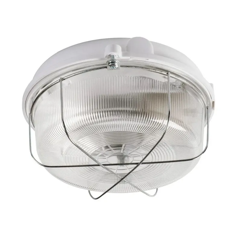 Āra griestu lampa Kanlux Ines, 100W, E27, IP43, balta krās., 19 cm x 10 cm