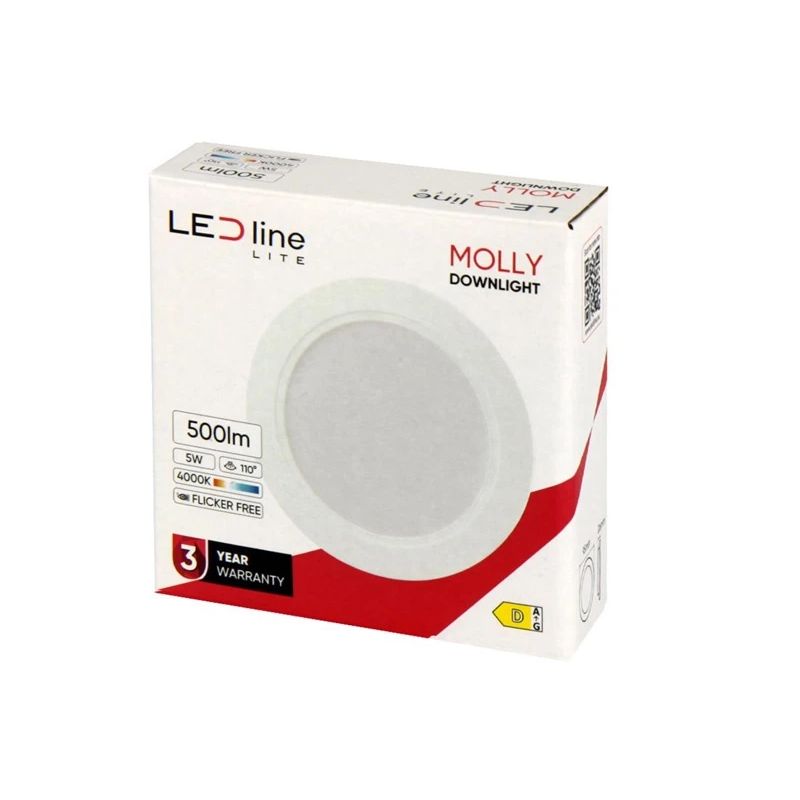 Iebūvēta lampa LED Line MOLLY. 5W. 4000°K. LED. balta
