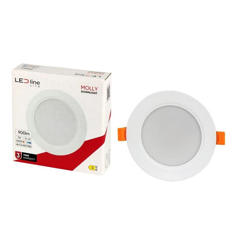 Iebūvēta lampa LED Line MOLLY. 9W. 4000°K. LED. balta
