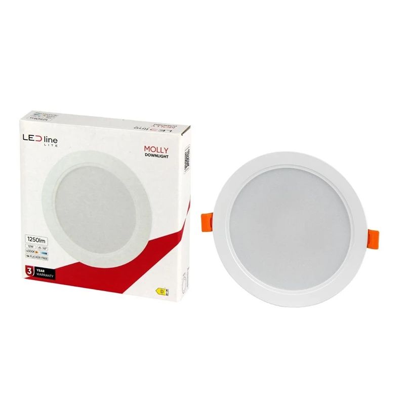 Iebūvēta lampa LED Line MOLLY. 12W. 4000°K. LED. balta