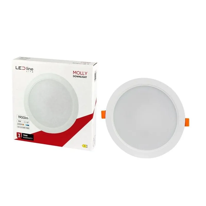 Lampa padziļinājums LED Line Molly, 4000°K, LED, balta krās.