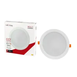 Iebūvēta lampa LED Line MOLLY. 18W. 3000-6000°K. LED. balta