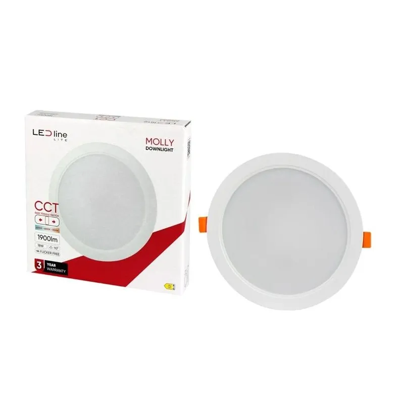 Lampa padziļinājums LED Line Molly, 3000-6000°K, LED, balta krās.