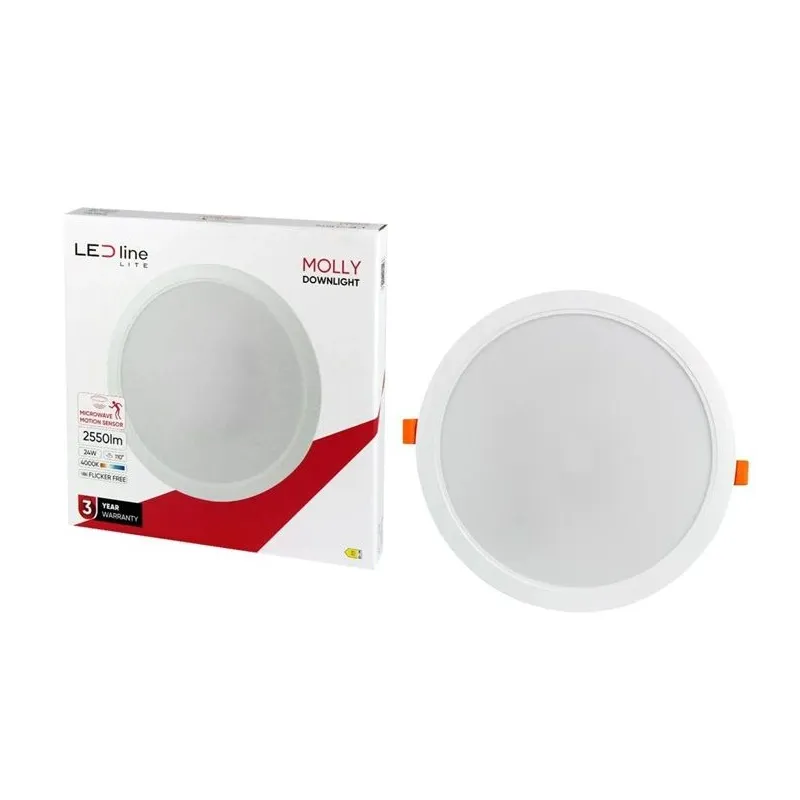 Lampa padziļinājums LED Line Molly, 4000°K, LED, balta krās.