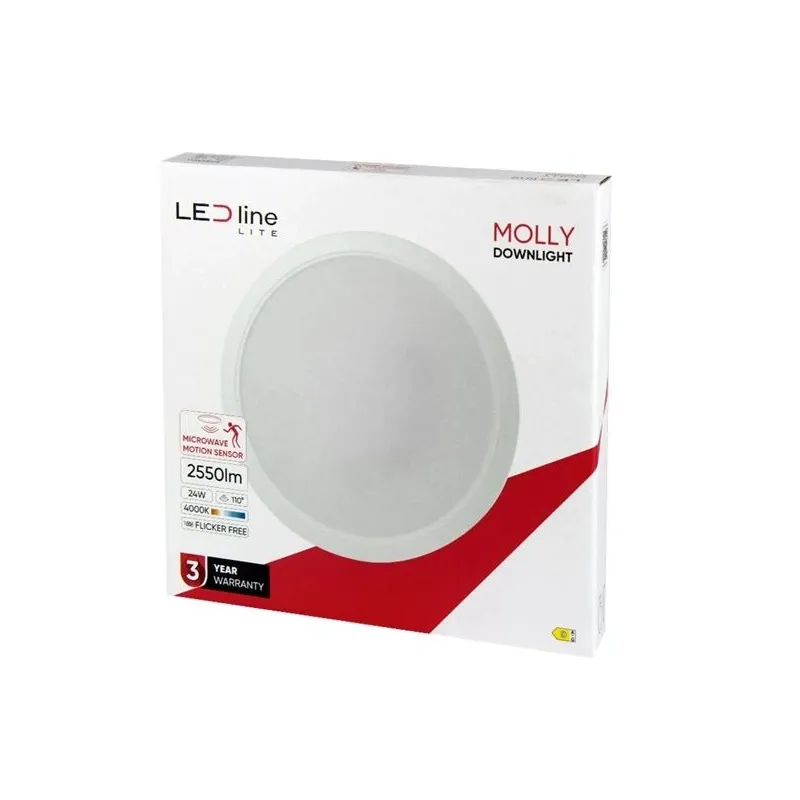 Светильник врезной LED Line Molly, 4000°К, LED, белый цв.