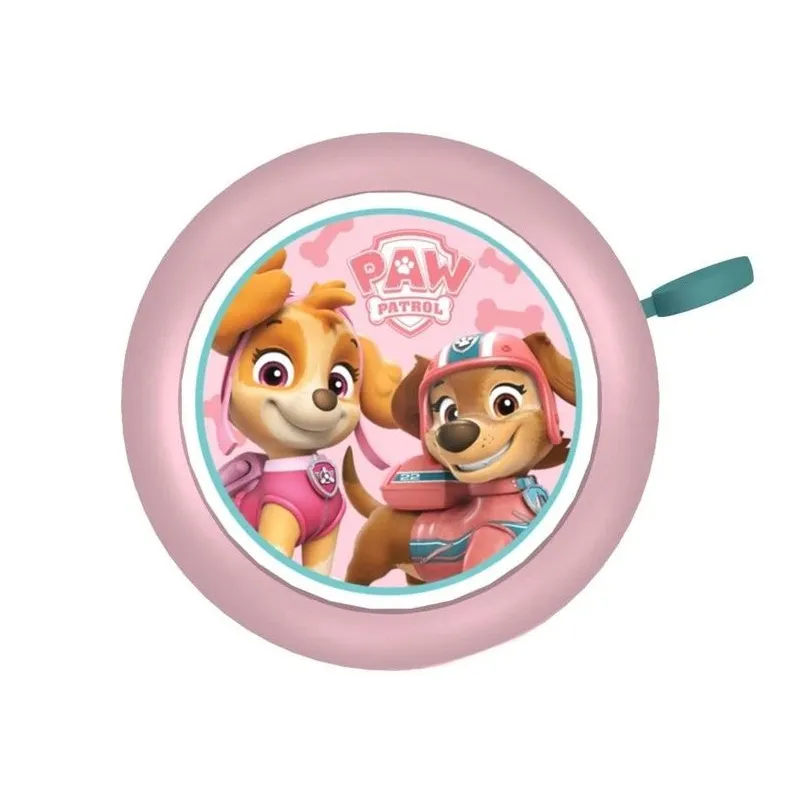 Velosipēda zvans Paw Patrol, plastmasa-metāls, rozā krās.