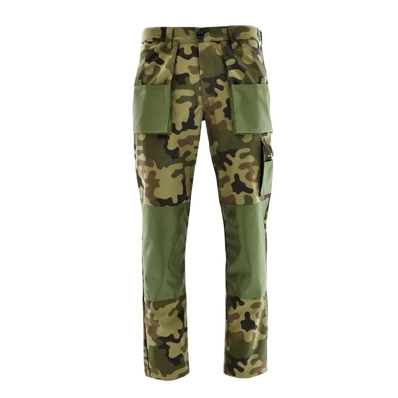 Darbo kelnės Sara Workwear. žalia. medvilnė-poliesteris. L