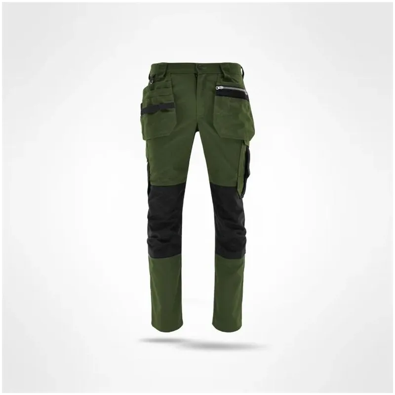 Darba bikses Sara Workwear Comfort, zaļa krās., XXL izmērs