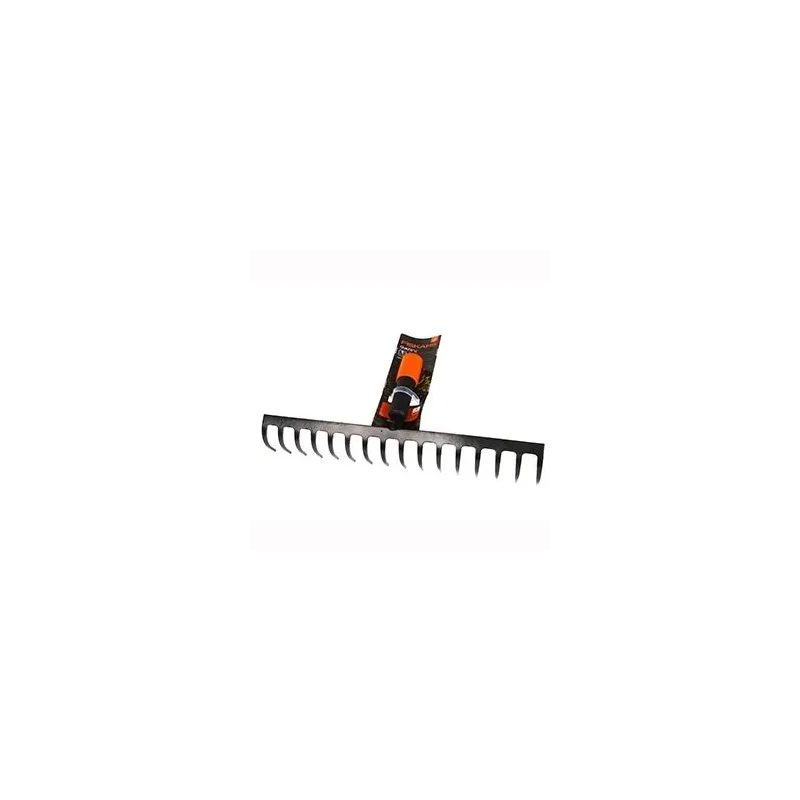 Грабли универсальный Fiskars Quikfit 135512-1000654, без рукоятки, 400 мм, черный цв.-oранжевый цв.