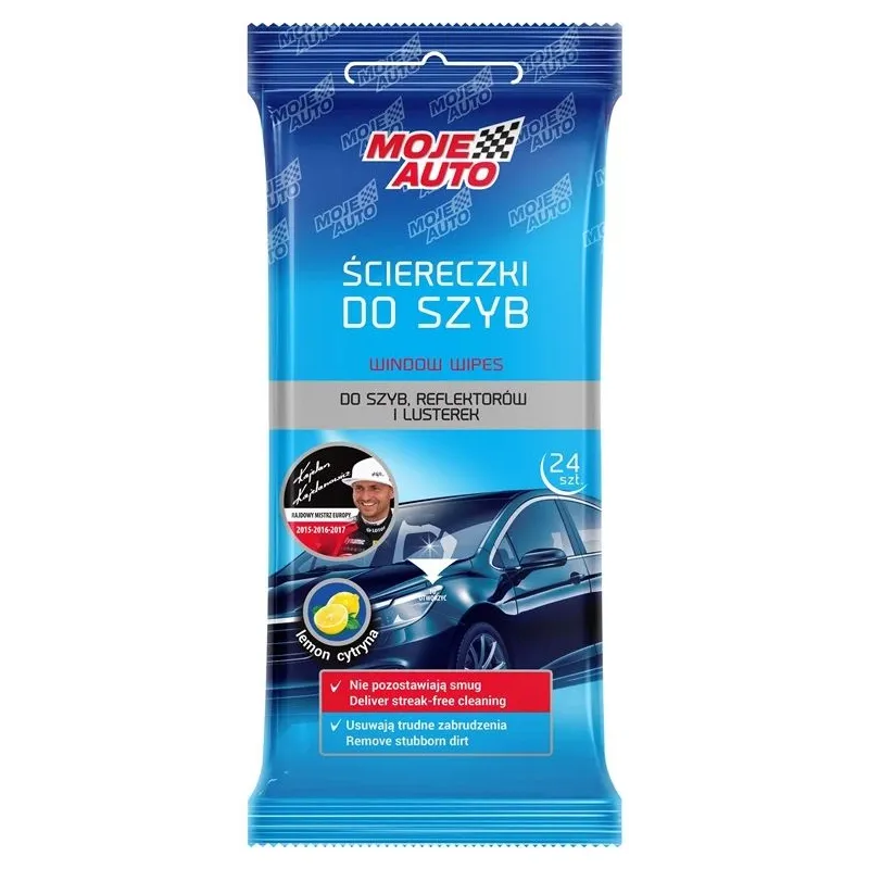 Salvetes automašīnu logiem Moje Auto, 24 gab.