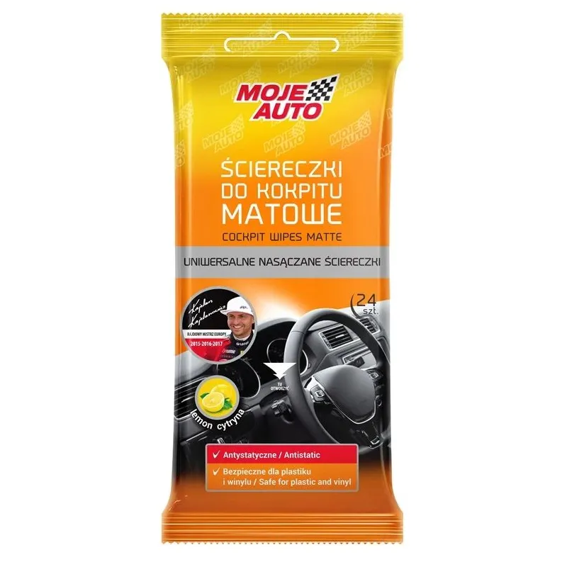 Auto paneļa salvetes Moje Auto, 24 gab.