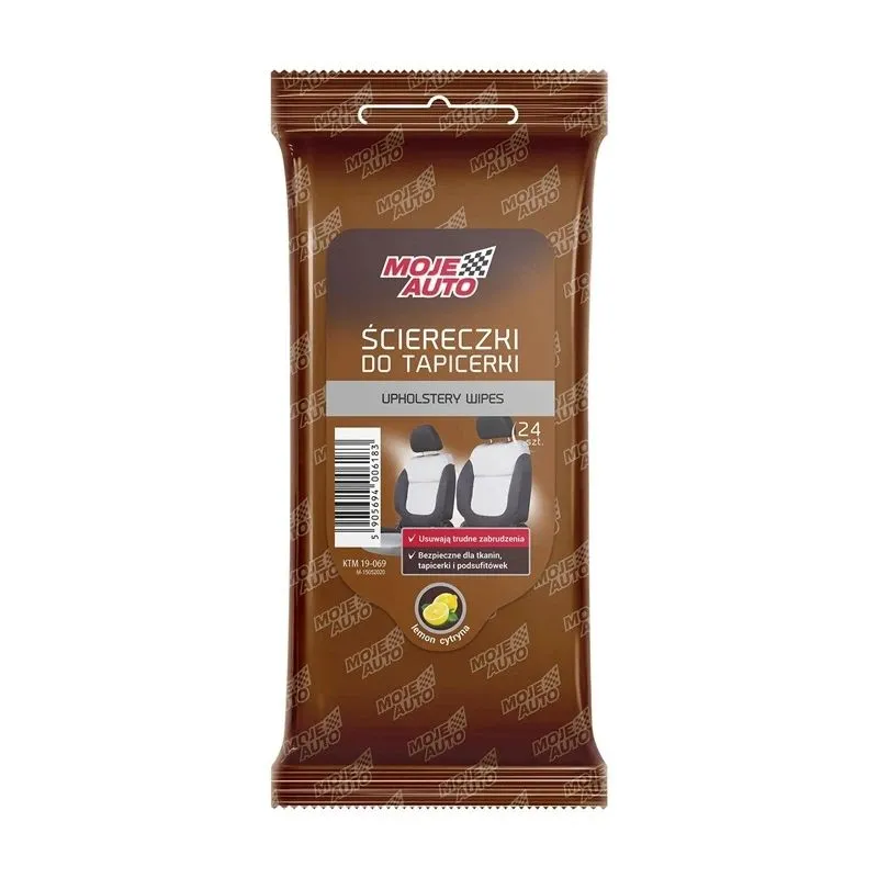 Mitrās salvetes automašīnu polsterēšanai Moje Auto, 24 gab.