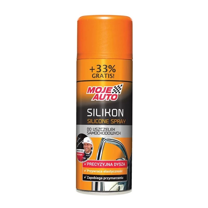 Izsmidzināma silikona ziede automašīnām Moje Auto. 400ml
