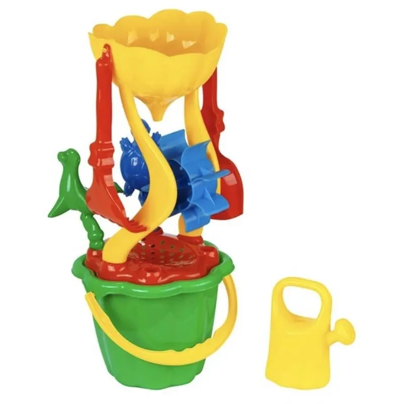 Smilšu kastes rotaļlietu komplekts N08, daudzkrāsaina, 7 gab.