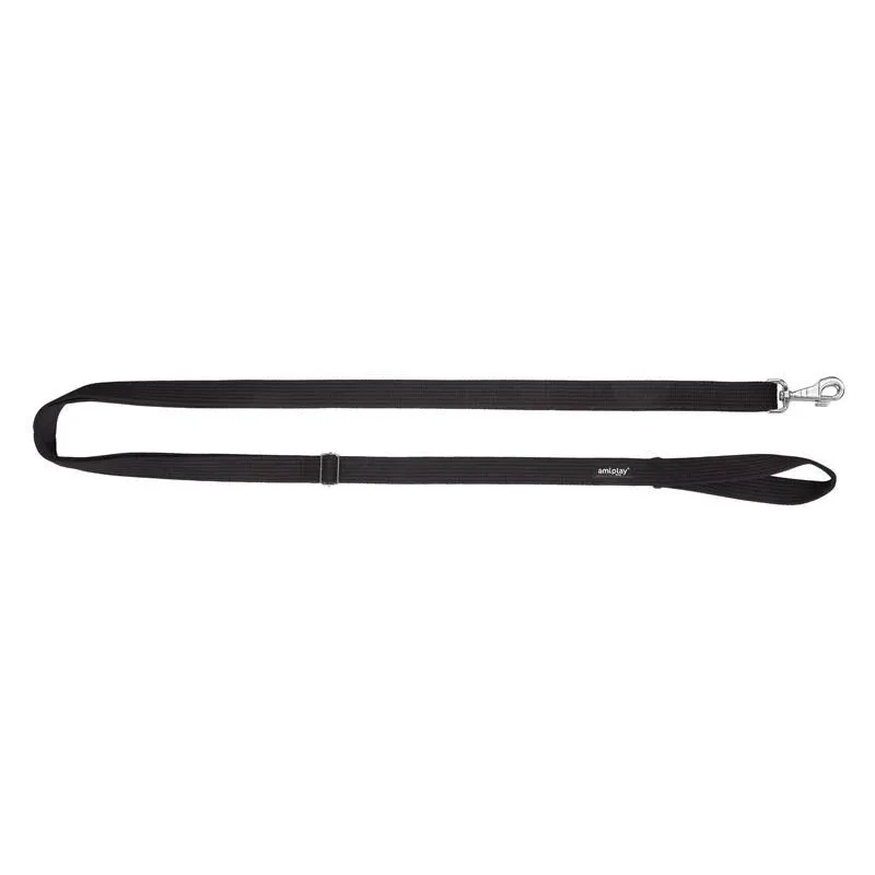Suņu pavada Amiplay Easy Fix, melna krās., 1.6-3m x 3cm