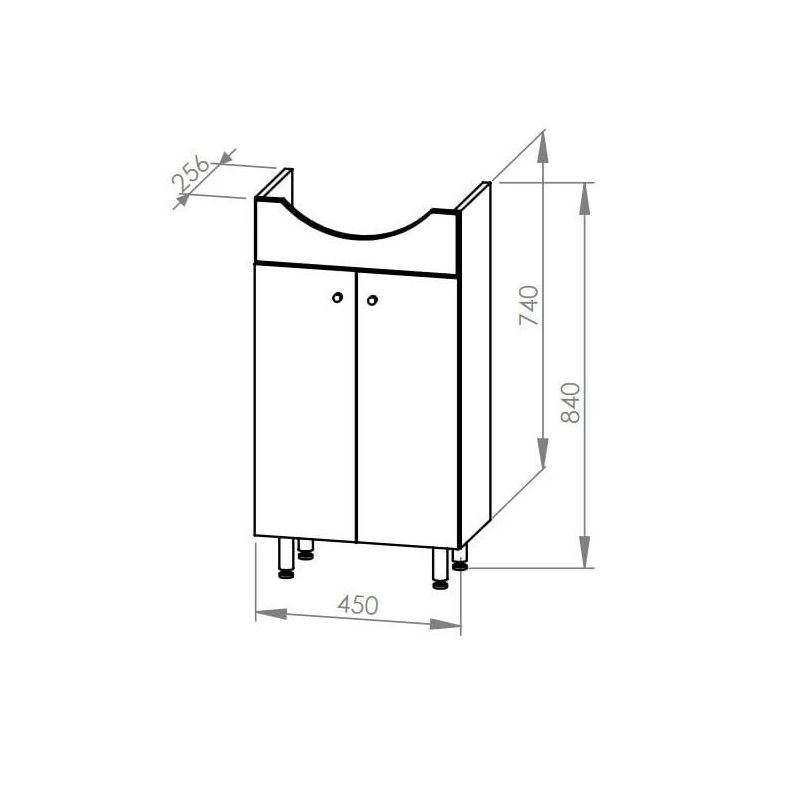 Skapis Mykonos 50 ar izlietni