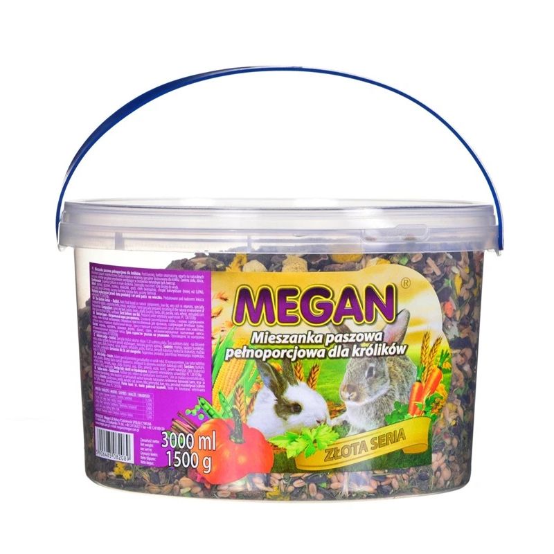 Еда для грызунов Megan Zelta Sērija, для кроликов, 1.5 кг