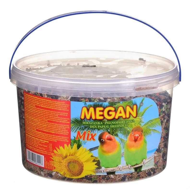 Sausa pārtika Megan, vidējiem papagaiļiem, 1.95 kg