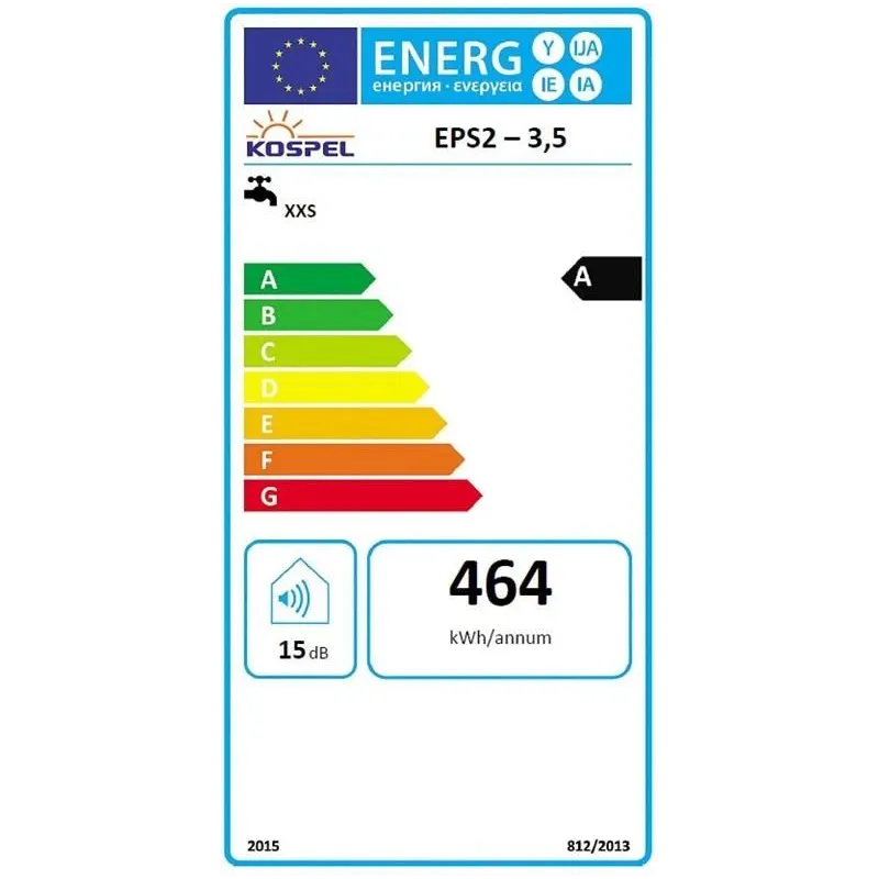 Vandens šildytuvas Kospel Kospel EPS-3,5 Twister, balta sp.