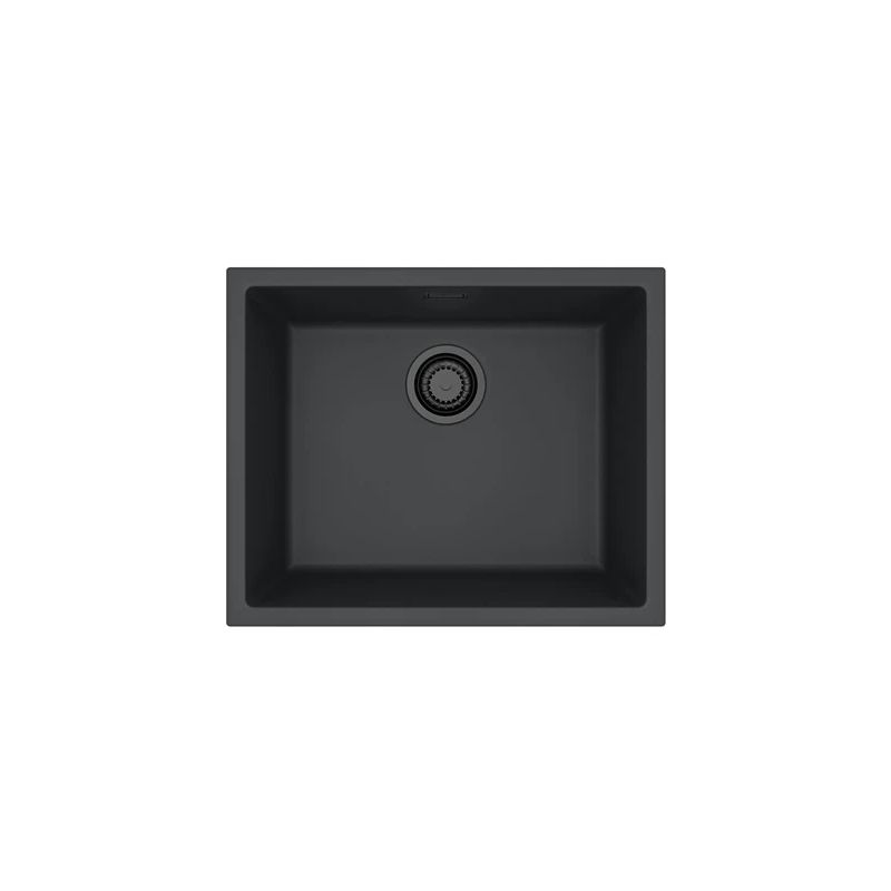 Izlietne omni 30 g90 ar sifonu melna