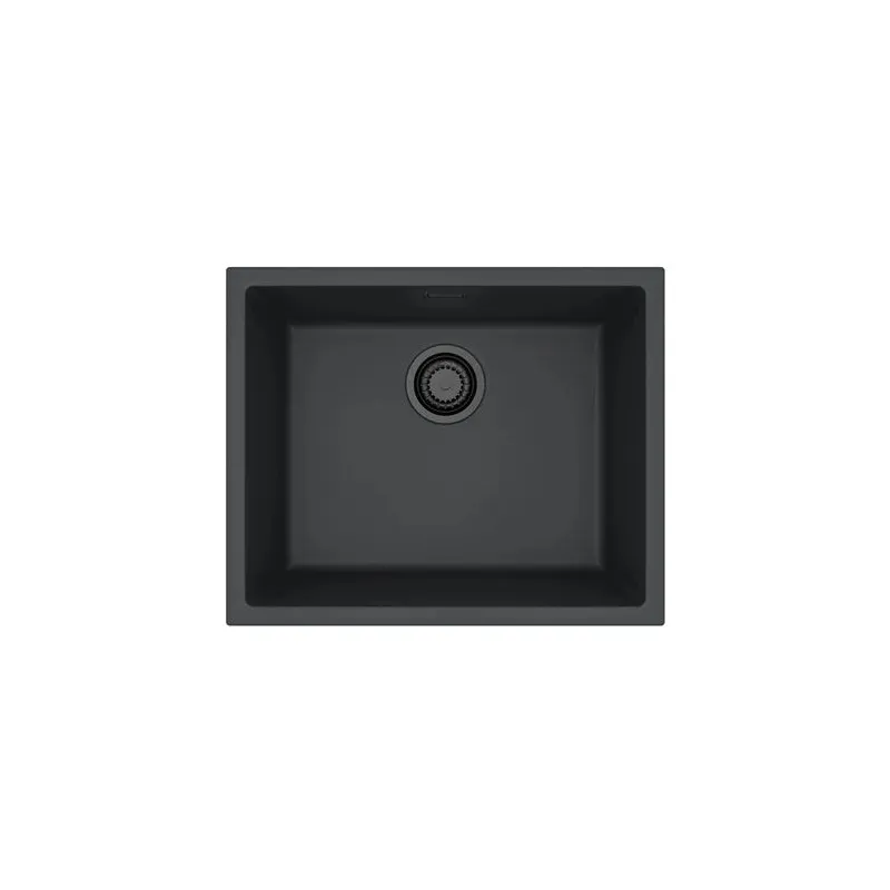 Virtuves izlietne Alveus, 55 cm x 45 cm x 19.8 cm, melna