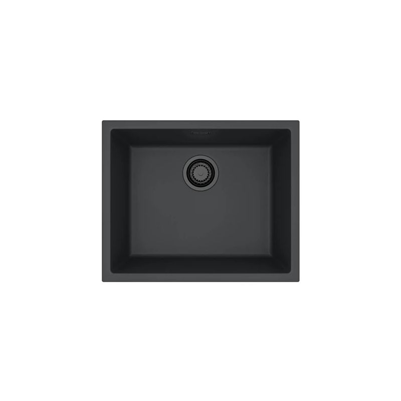 Izlietne omni 30 g90 ar sifonu melna